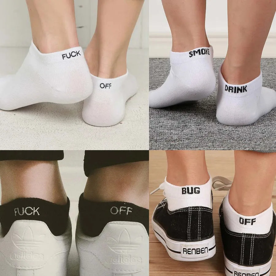 unisex casual solid color polyester jacquard socks ankle socks