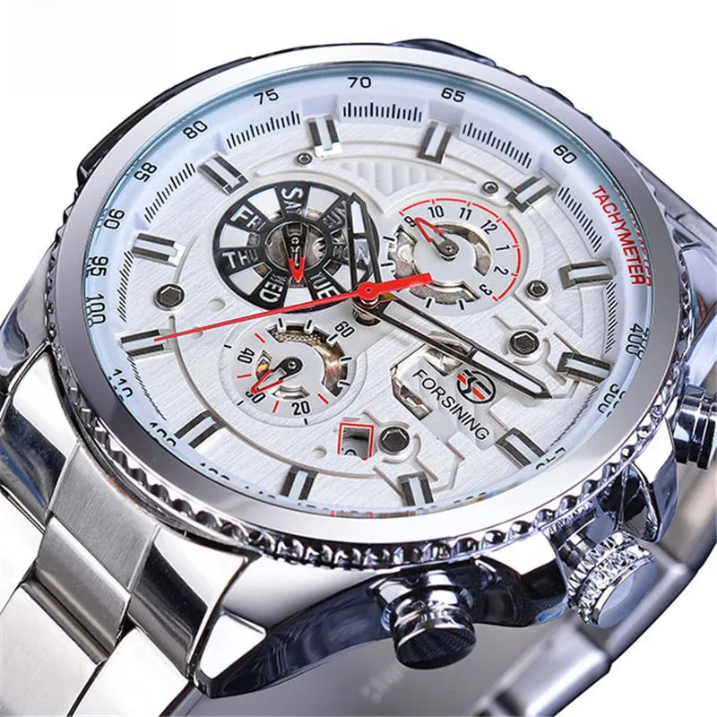 New hot sale forsining waterproof multifunctional mechanical watch men's fashion automatic mechanical watch