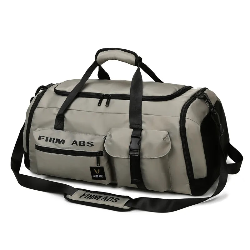 New Large Capacity Letter Travel Backpack Multi-purpose Portable Dry and Wet Separate Shoes Luggage Bag Oxford Cloth Fitness Bag
