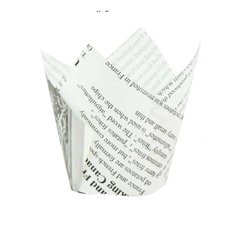 simple style solid color paper cake cups