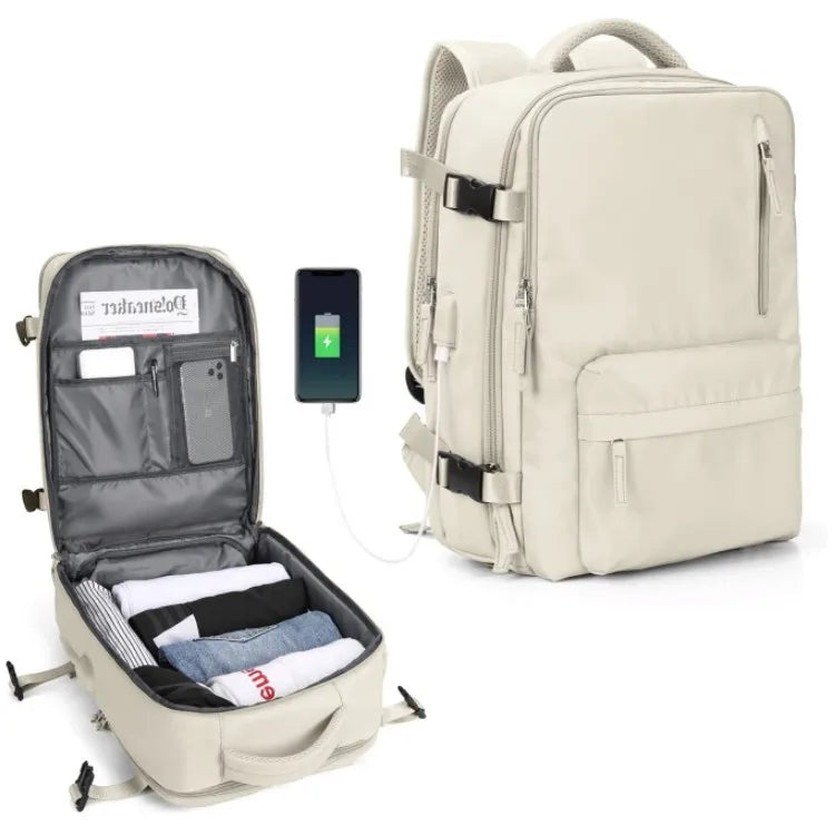 In stock large capacity travel bag wash bag portable storage bag travel wash suit USB backpack storage
