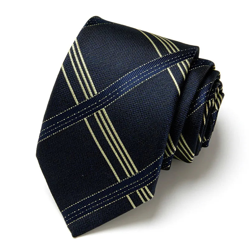 casual geometric waves polyester polyester yarn men's tie