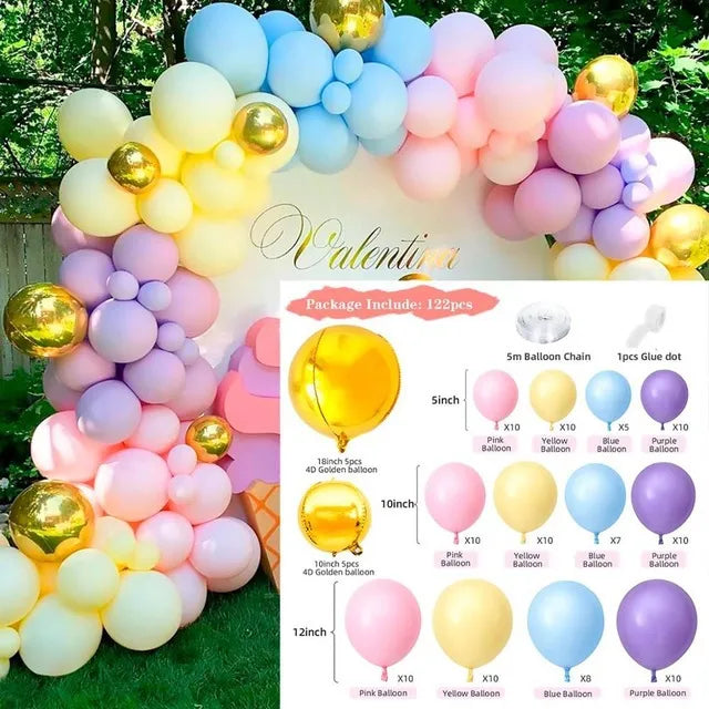 10 Series Birthday Party Decoration Balloon Suit Balloon Chain Arch Wedding Wedding Room Scene Arrangement