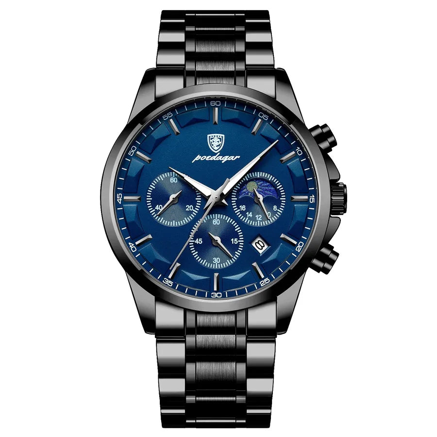 simple style solid color single folding buckle quartz men's watches