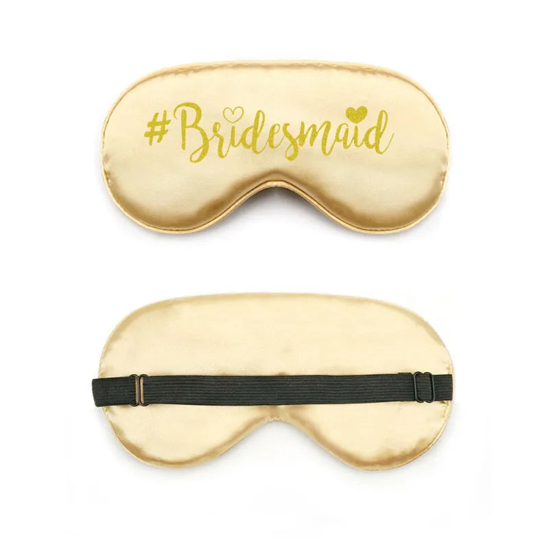 bride and bridesmaid artificial silk eye shield adjustable elastic wedding game bridesmaid gift