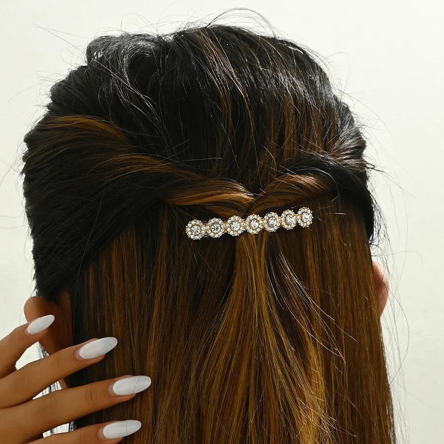 Elegant Women's Geometric Rhinestone Hair Pins