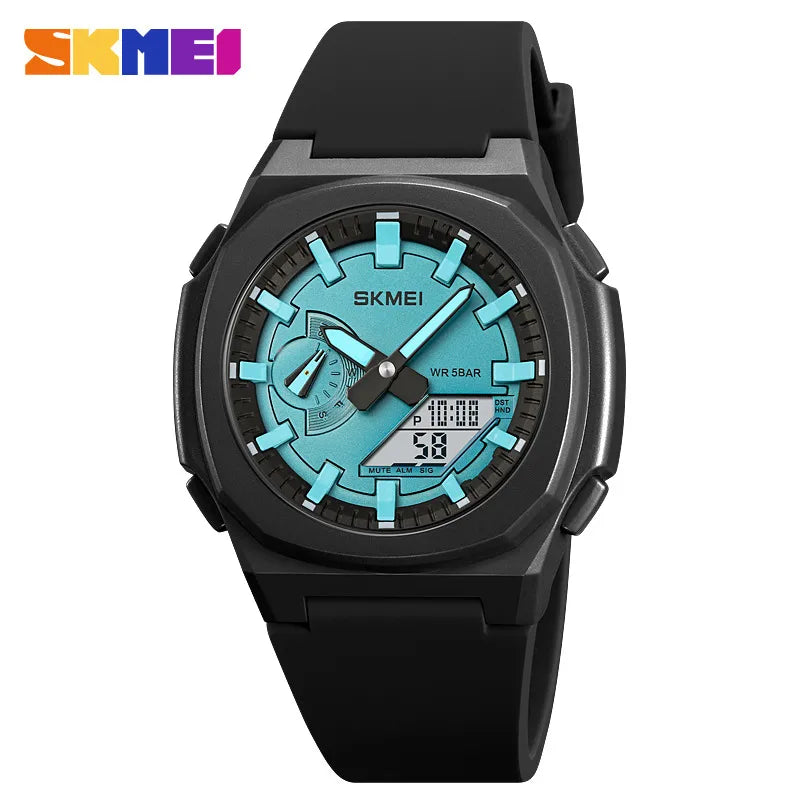 sports solid color buckle electronic men's watches