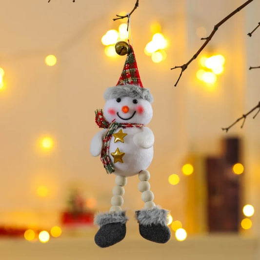 Christmas Cartoon Style Bear Snowman Daily Festival Hanging Ornaments