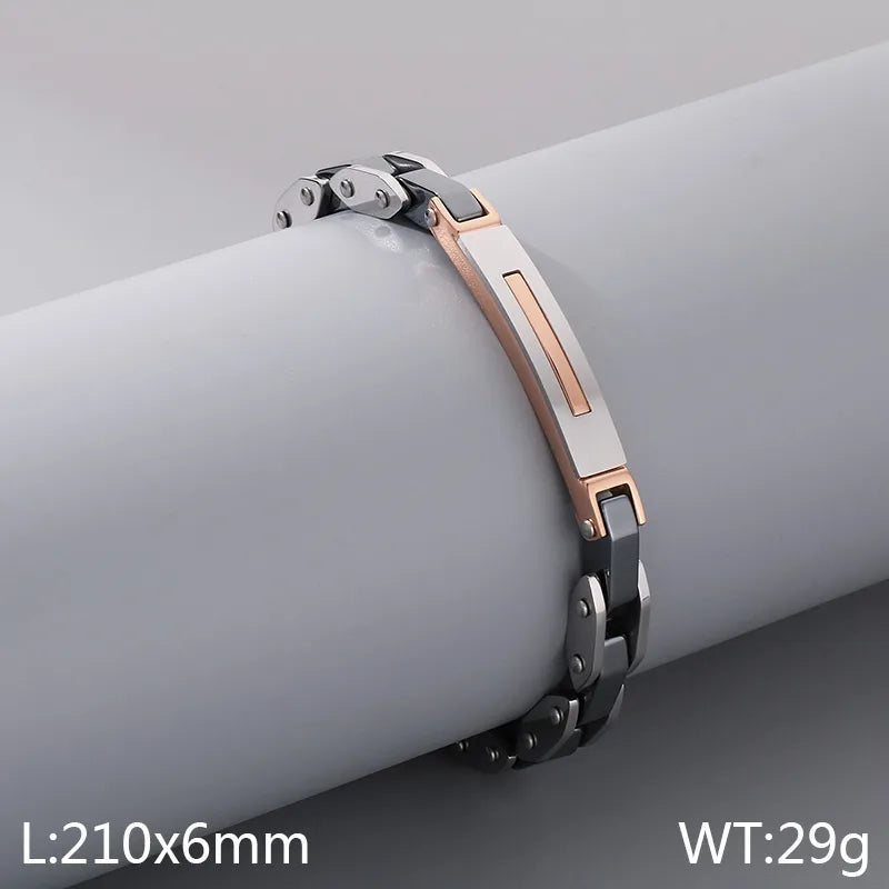 Casual Simple Style Geometric Anchor 304 Stainless Steel Men's Bracelets