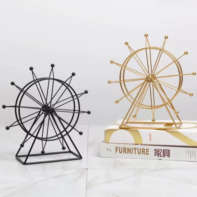Simple Style Ferris Wheel Metal Iron Ornaments Artificial Decorations