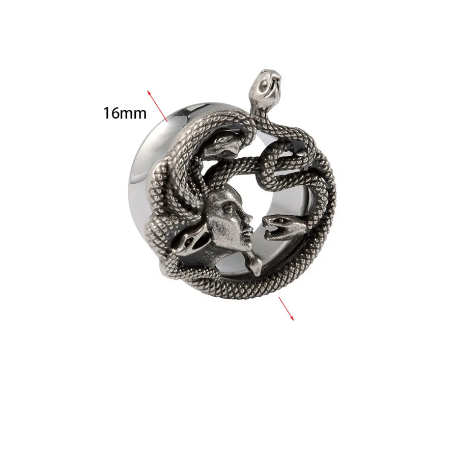 Hip-Hop Retro Solid Color 304 Stainless Steel Ear Studs
