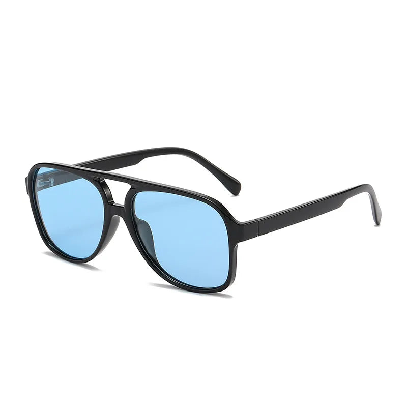 retro solid color ac toad glasses full frame men's sunglasses