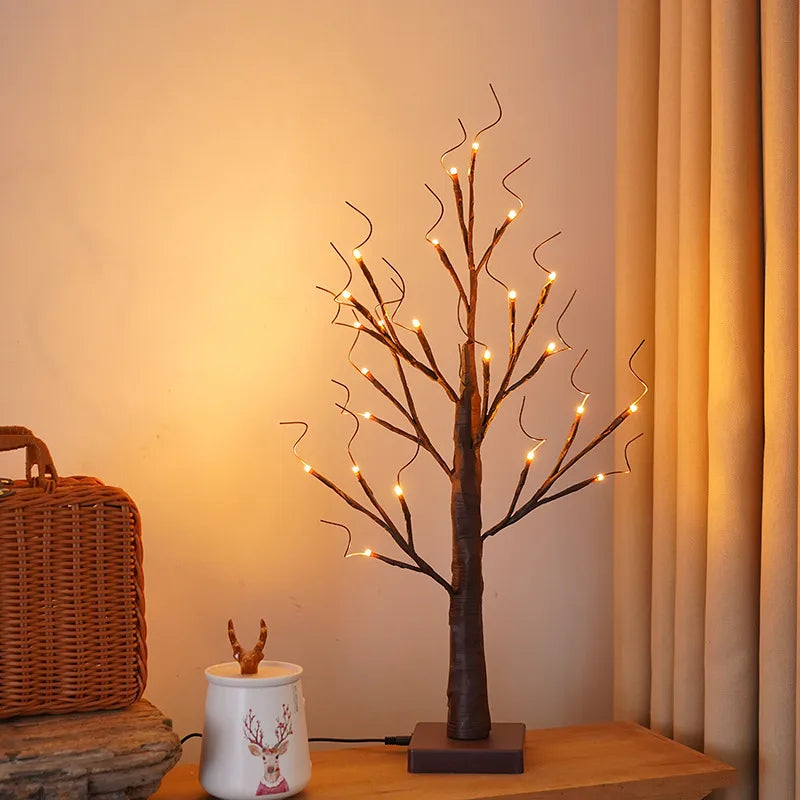 simple style artistic tree plastic indoor party lightings