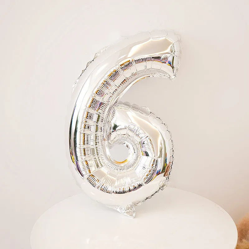 Simple Style Number Aluminum Film Party Festival Balloons