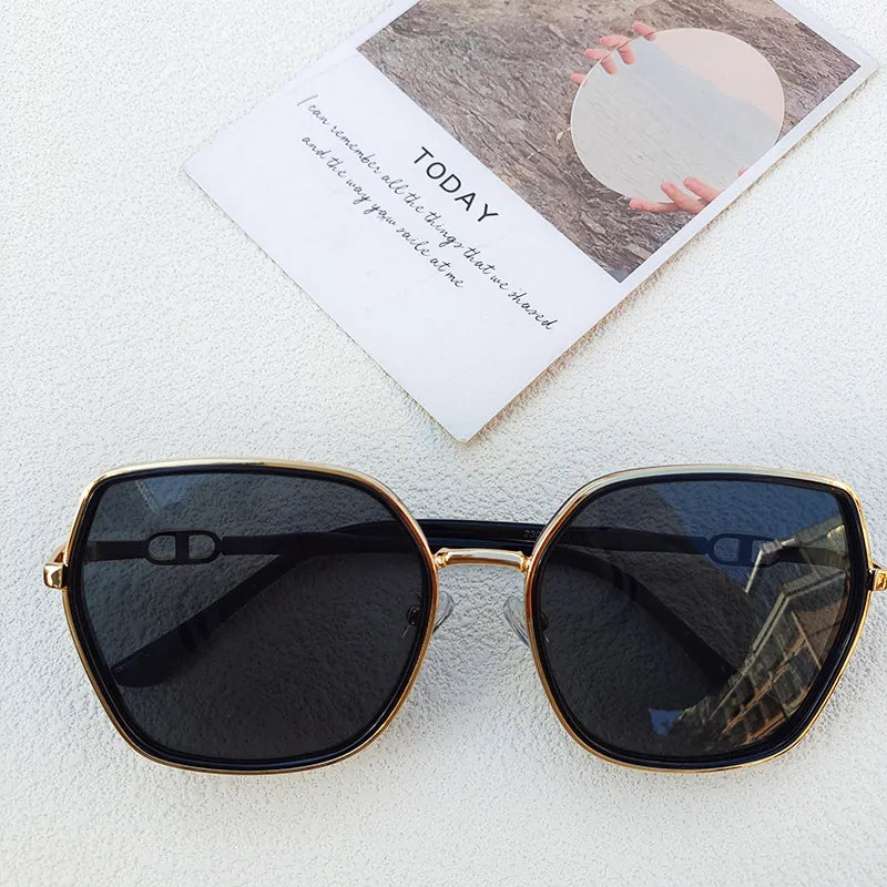 ig style solid color pc resin square full frame men's sunglasses