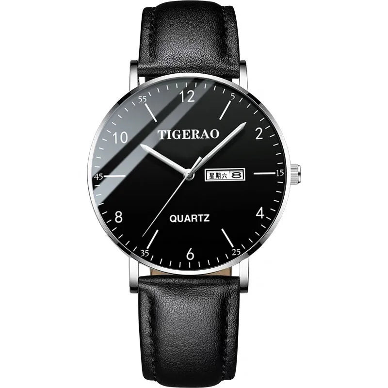 korean style geometric jewelry buckle quartz men's watches