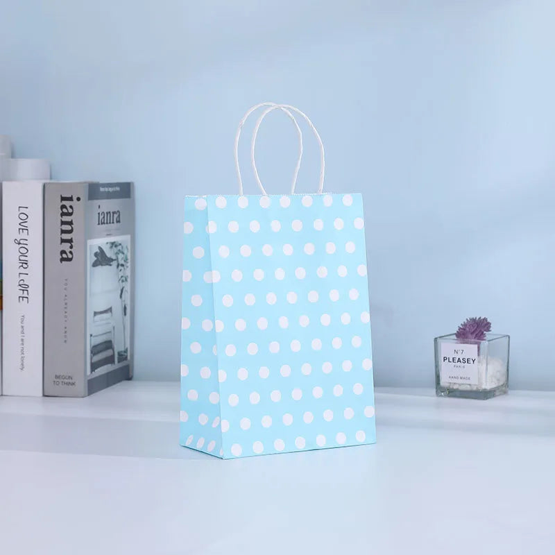 birthday polka dots kraft paper party gift wrapping supplies
