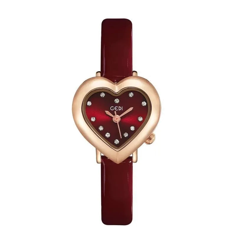 Simple Style Heart Shape Buckle Quartz Watch Women's Watches