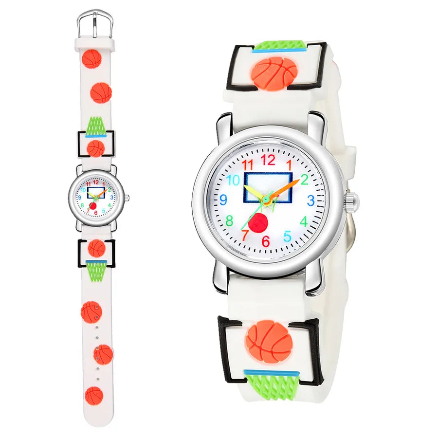 3d embossed children's watch basketball pattern student sports watch elementary sports watch  nihaodropshipping wholesale