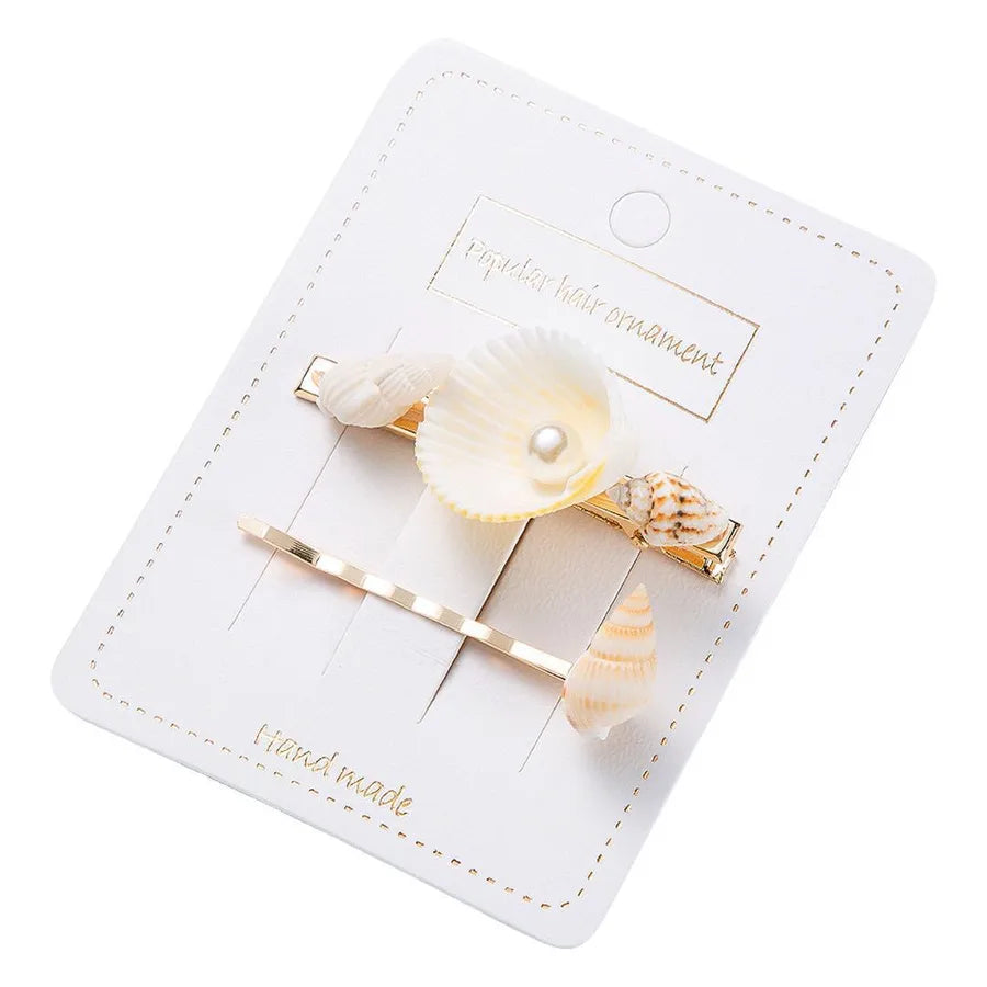 Marine Style Women's Shell Shell Hair Clip