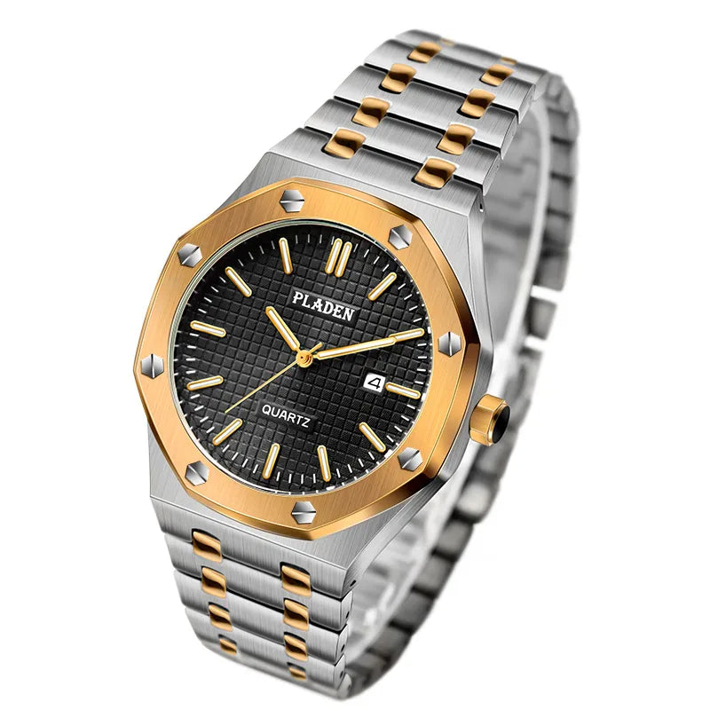 Business Geometric Butterfly Double Snap Quartz Men's Watches