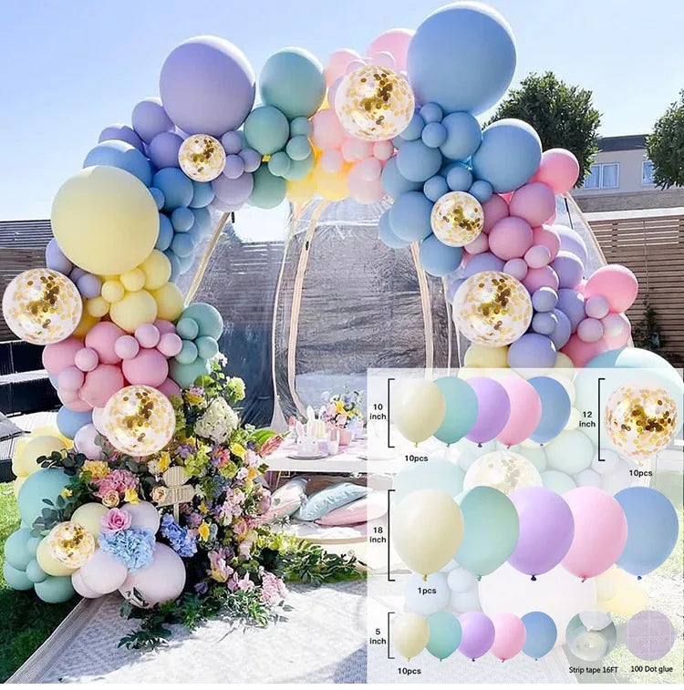 10 Series Birthday Party Decoration Balloon Suit Balloon Chain Arch Wedding Wedding Room Scene Arrangement