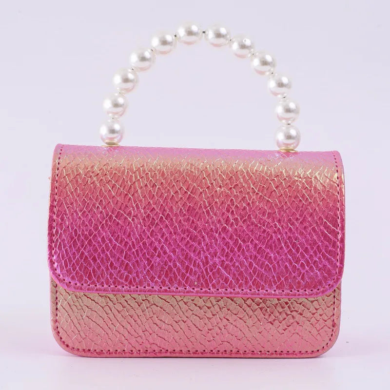 Spring and Summer Explosions Handbag Small Fragrant Princess Bag Children Pearl Small Bag Mini Decorative Bag Wholesale