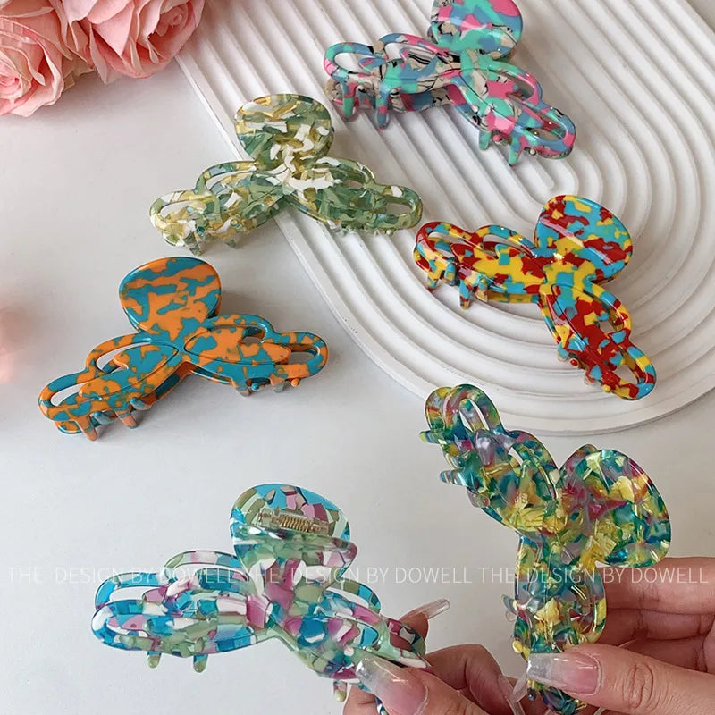 Dove Acetate Large Shark Clip Retro Hair Accessories For Women Elegant Hair Tail Clip Stylish Hair Decorations