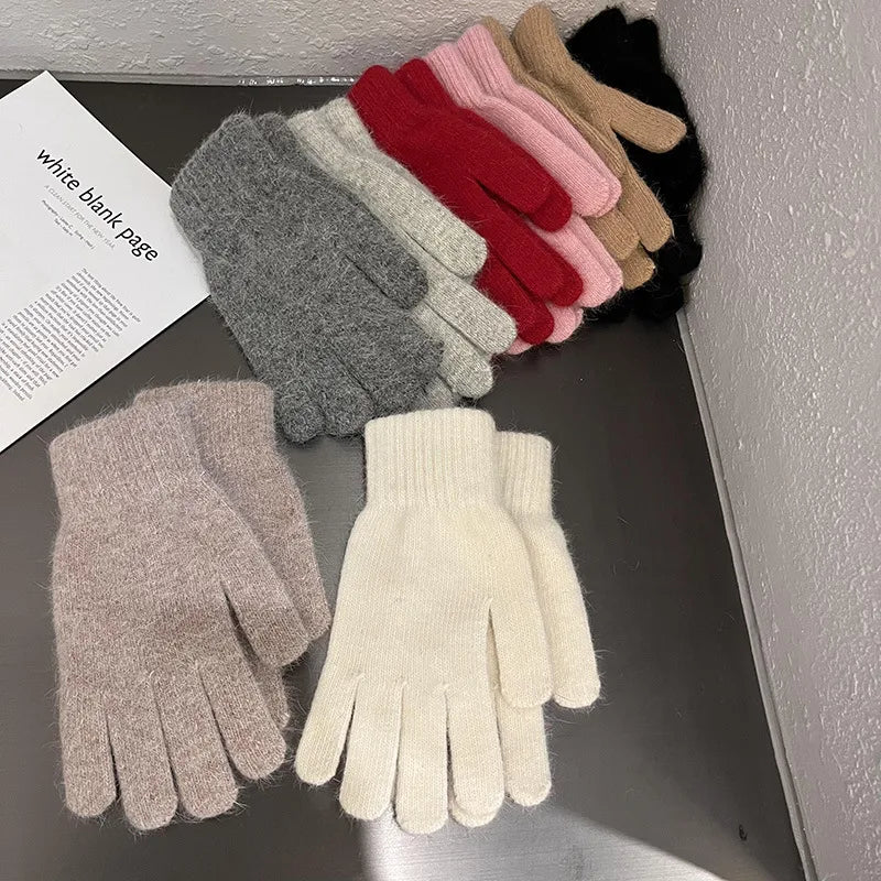 Unisex Basic Lady Simple Style Solid Color Gloves
