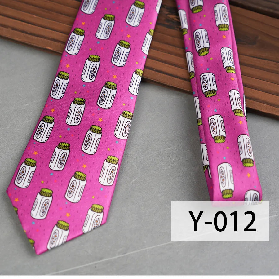 Casual Geometric Plant Arrow Polyester Yarn Men's Tie