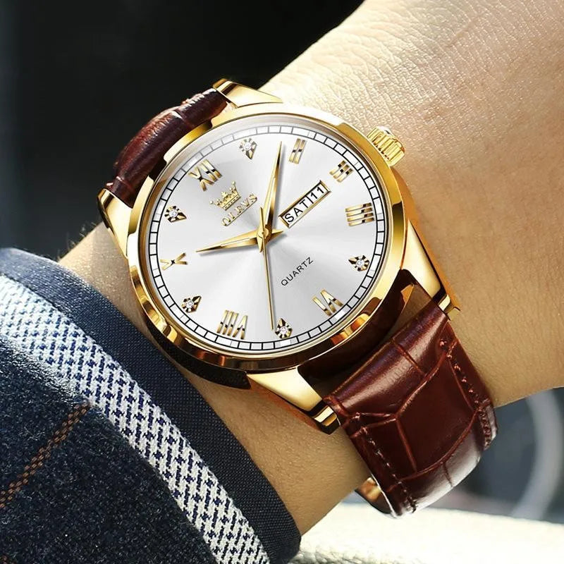 Business Solid Color Buckle Quartz Women's Watches