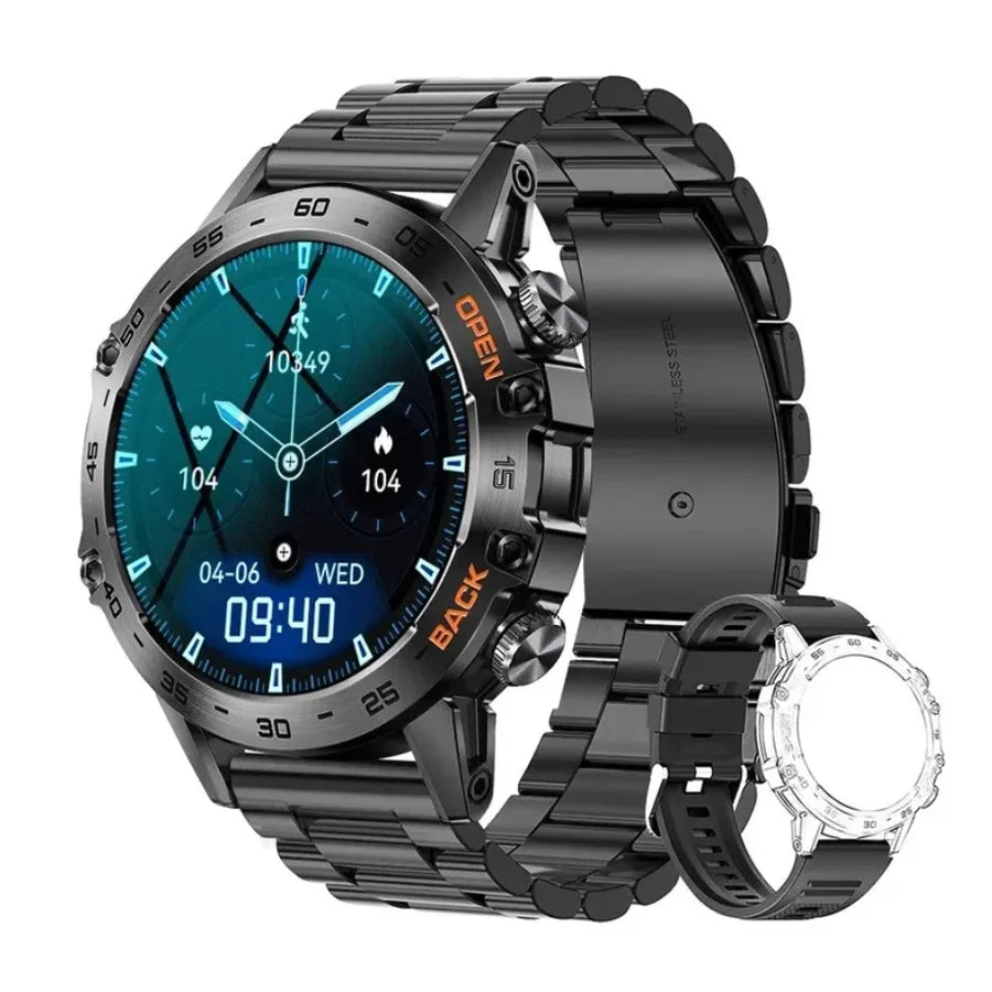 New K52 Bluetooth call smart watch ultra-long standby heart rate blood oxygen outdoor Three-proof sports Smart Watch