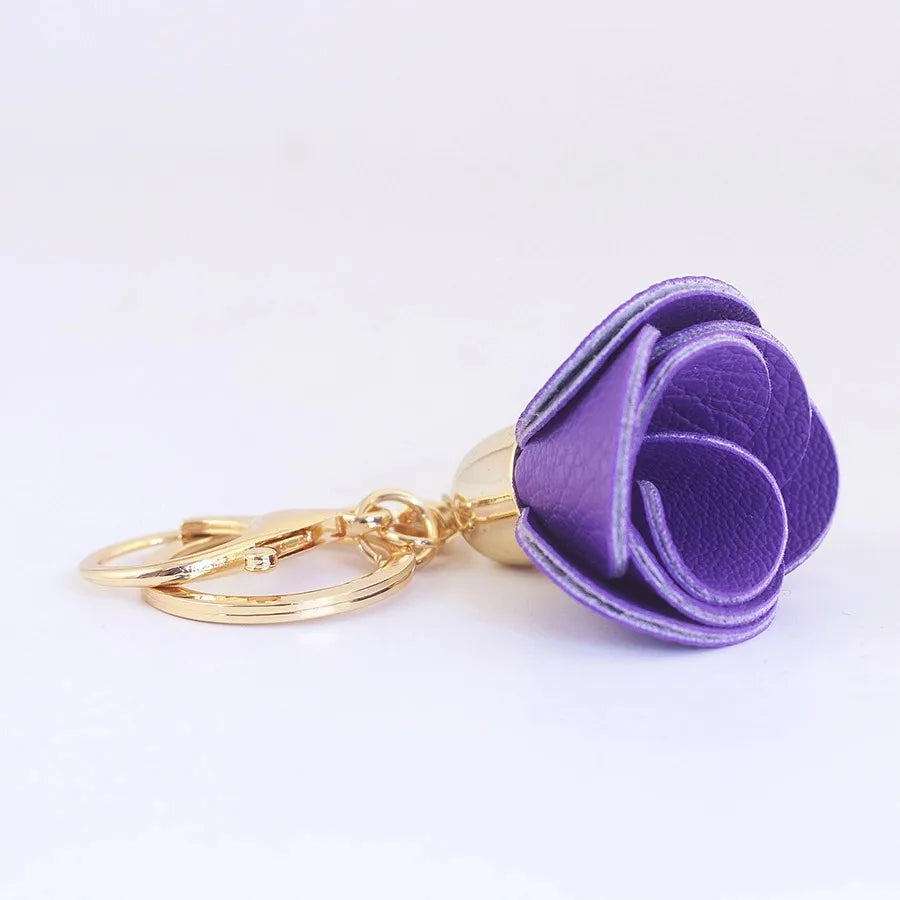 Simple Style Flower Zinc alloy Women's Bag Pendant Keychain