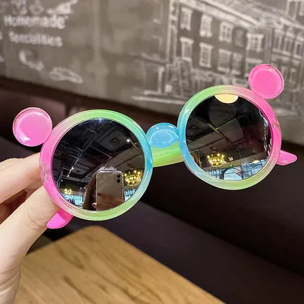 Little Red Book children's sunglasses cute princess gradient cartoon men's and women's sunglasses children's colorful sun protection sun shade trendy glasses