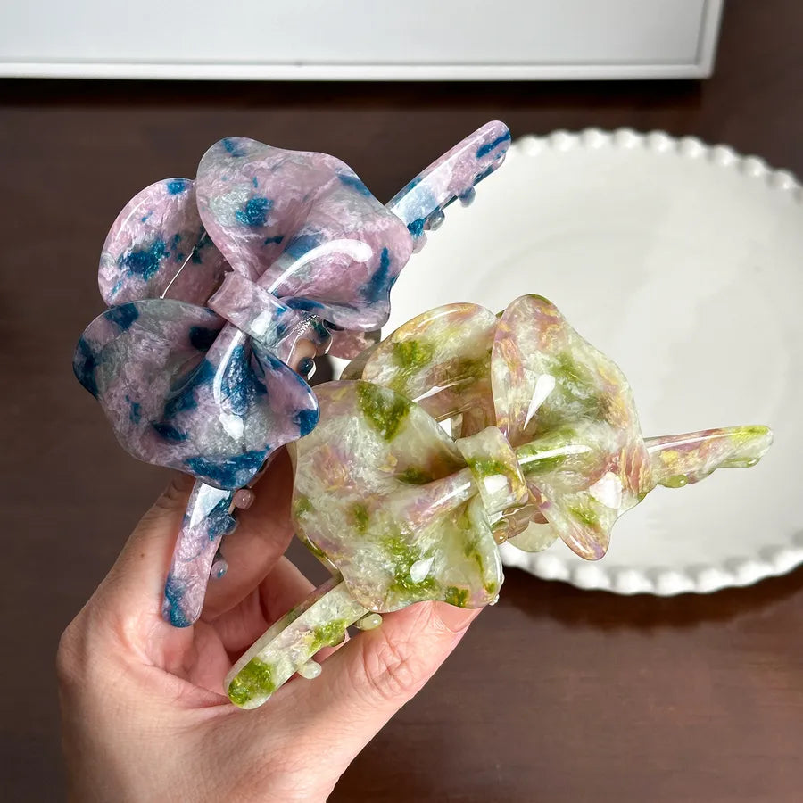 Dove Large 13cm Acetate Hair Clips Versatile Butterfly Knot Hair Clips Powerful Grip For Ponytails And Shark Clips Hair Accessories