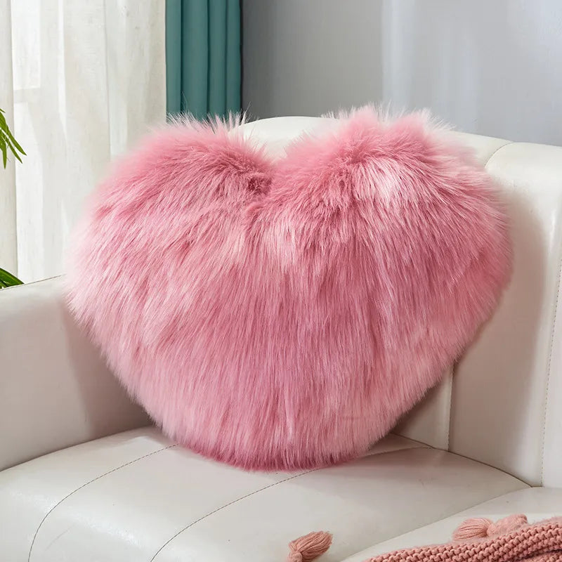 simple style classic style solid color flannel throw pillow