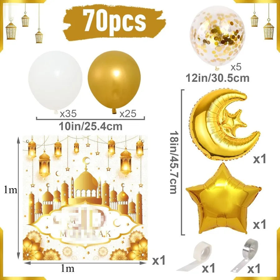 Cute Star Moon Aluminum Film Party Festival Balloons Party Supplies Balloons 1 Set