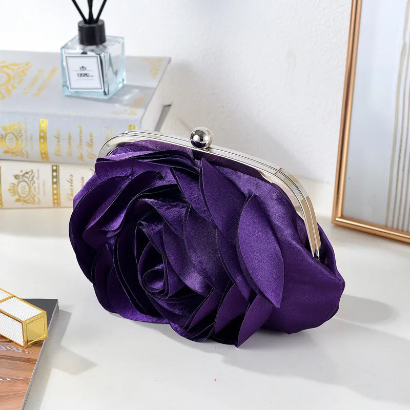 Elegant Floral Wedding Dress Handbag New Fashion QiPao Hanfu Bag Clutch Bag For Women Polyester Material Small Size