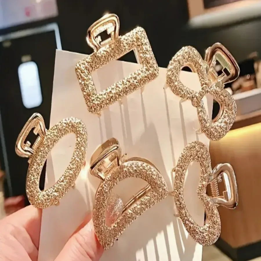Elegant Women's Solid Color Alloy Hair Clip