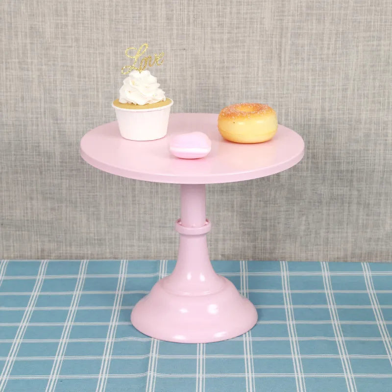 Nordic Style Solid Color Iron Daily Party Cake stand