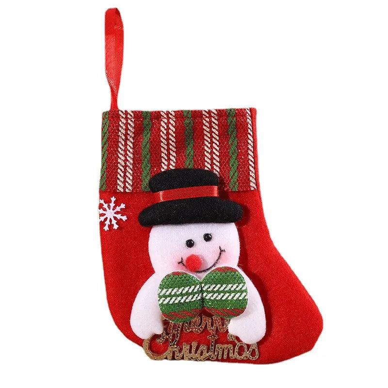 Christmas Cartoon Style Santa Claus Elk Holiday Festival Hanging Ornaments Decorative Props