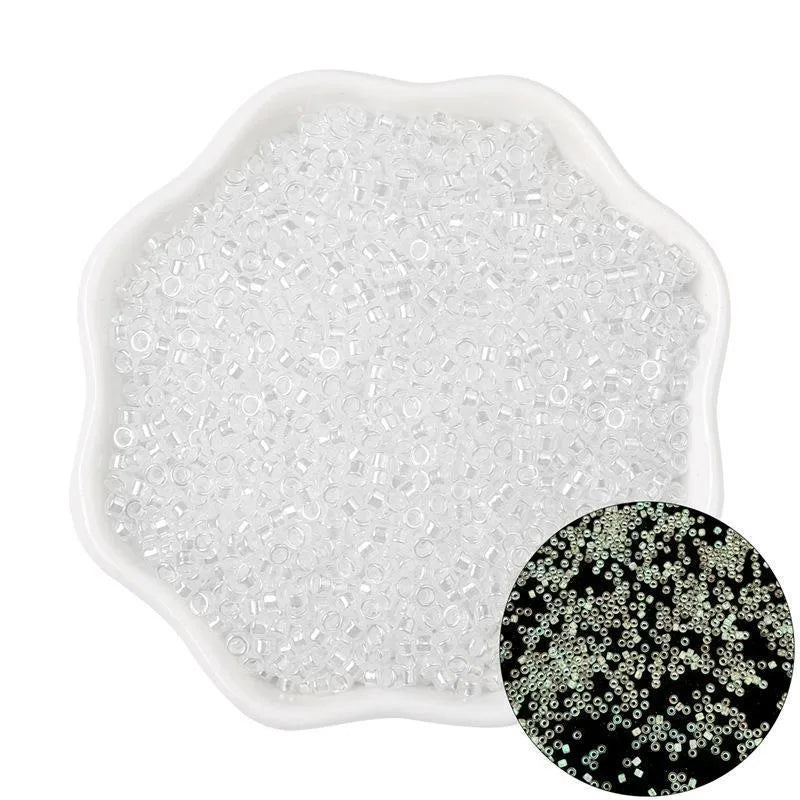 1 Pack Glass Solid Color Beads