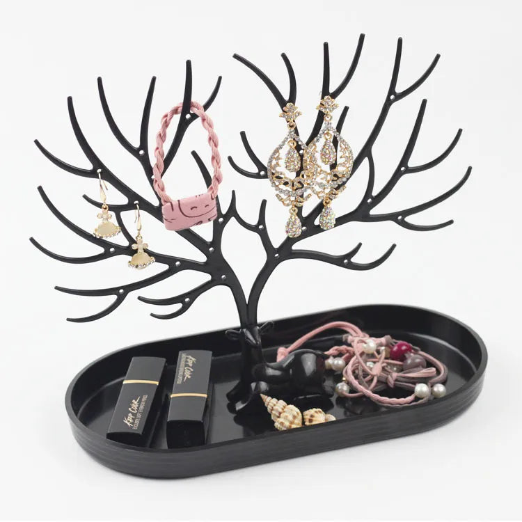 New Small Deer Antler Shaped Jewelry Storage Box Bracelet Earring Necklace Display Stand Organizer For Jewelry Accessories