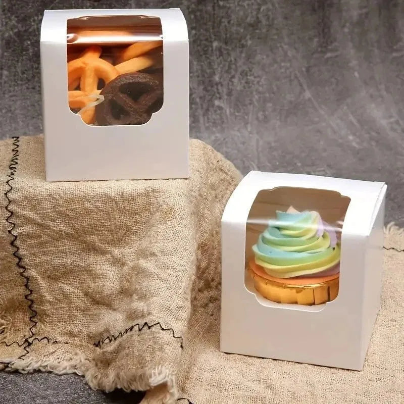 Bakery Packaging Muffin Box Paper Cup Cake Box Egg Tart Box Snowy Bride Packaging Box Cake Packaging Box Western Pastries Dessert