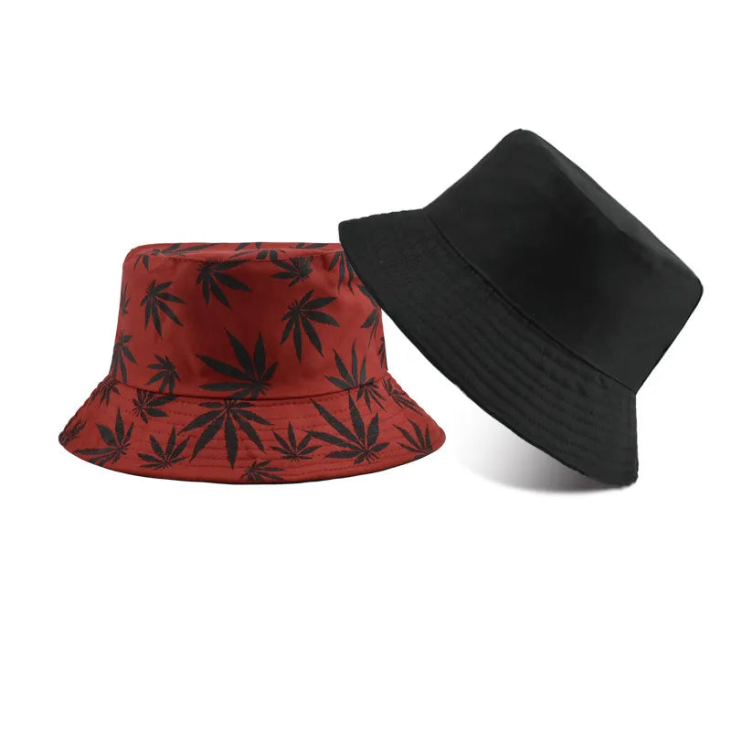 women's simple style solid color flat eaves bucket hat