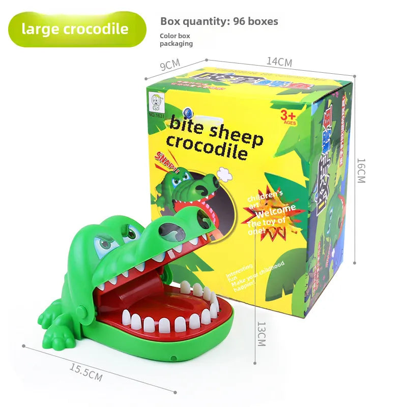 Crocodile toy finger biting mouth shark biting toy children's trick fun TikTok teeth biting hand crocodile