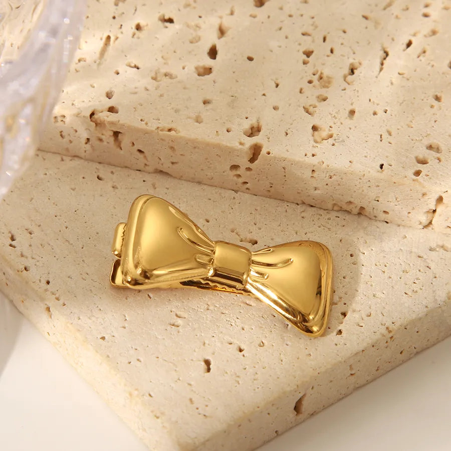 Classic Style Women's Dragonfly Butterfly Bowtie 304 Stainless Steel Hair Clip