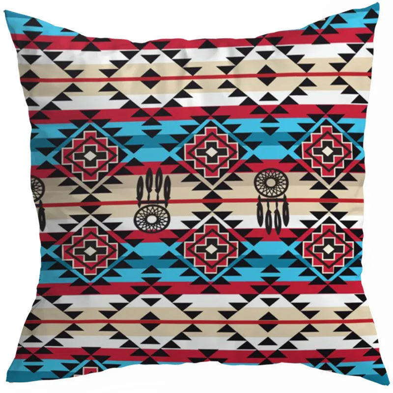 vacation sweet geometric stripe solid color linen fibre peach skin pillow cases
