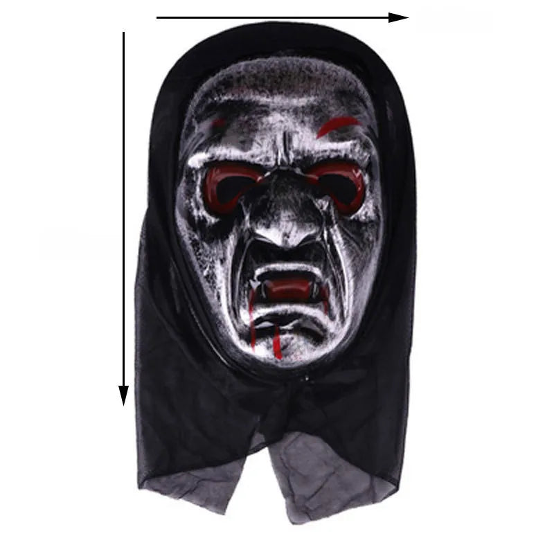 Halloween horror mask party masquerade whole person grimace scream pullover mask skeleton ghost mask
