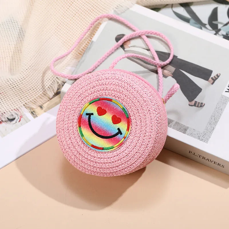 Beach Island Straw Bag Woven Bag Women's  New Seaside Bohemian Straw Bag Crossbody Small Bag Cute